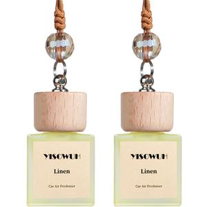 3 x Car Air Fresheners 2-Pack Long Lasting Hanging Car Freshener for Auto and Home, 2pcs Linen (0.34 Fl Oz (Pack of 2))