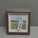 6X6 Wooden Picture Frame with 4.5x4.5 mat, 6x6 Square Picture Frame with Glass, For Wall and Desktop Display