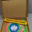 READAEER Knitting Loom Kit with Pompom Maker, Round Knitting Loom for Hat, Rectangular for Blanket Scarf Shawl, Knitting Loom Kit for Beginner