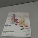 Avery Printable Blank Square Labels, 2" x 2", Glossy Crystal Clear, 120 Customizable Labels 