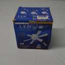 2-in-1 Socket Fan Light with Remote, 18'' Small Ceiling Fans with Lights, 3 Colors 3000K-6500K, 3 Wind Speeds, Modern ceiling fan with Dimmable Led Light Bulb for Bedroom Office Garage Kitchen, Brown