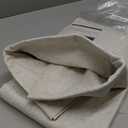 PrinceDeco Natural Linen Curtains 100% Blackout Linen Curtains for Bedroom Full Blackout Curtains 84 Inches Long Living Room Thermal Insulated Light Blocking Curtain Drapes White Backing, 2 Panels