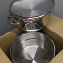 Suclain Stainless Steel Water Distiller, 3 Layers 1.2 Gallon Distilled Machine Distillers for Home All Stovetops Refining Lard Tallow