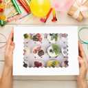 2 x Pre-folded 12 count Cupcake Boxes, 6-Set Cupcake Container with Window Transport Holders Holding 72 pastry Box for Birthday, Holiday, Party Bakery Supplies 12.8" x 9.8" x 3.54" (White-6 Pack)