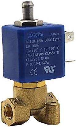 Jiayin JYZ-3 Normally Closed N/C 2/3 Way AC 110V - 120V 1/8" Brass Coffee Makers Steam Air Water High Pressure 2 Position 3 Way Water Solenoid Valve Boiler Valve