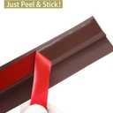 16.4ft Peel and Stick Floor Transition Strip, Carpet to Tile Transition Edging Trim Suitable for Doorways Threshold (Cover Height Within 5mm) (Coffee)