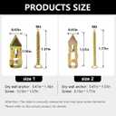 50 Pack Metal Drywall Anchors and Screws Kit Self-Drilling Wall Anchors for Drywall Heavy Duty Metal Expansion Bolts No Pre-Drill Installation Holds up to 50 lbs