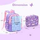 mommore Kids Backpack for Boys Girls 4-8 Kindergarten Elementary School Backpack with Lunch Box - 15 H Fit Folder