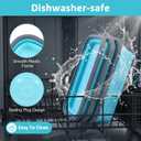 4 Pack 40oz Collapsible Food Storage Containers Marinating Container with Lid Foldable Silicone Kitchen Bowls Microwave Freezer Dishwasher Safe, Blue
