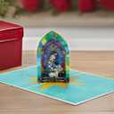 2 x Nativity Stained Glass Merry Christmas Cards 2025, Pop Up Christmas Cards w Envelope, 3D Xmas Card, Holiday Greeting Card Gifts for Her Him Wife Husband Family Son Mum Dad PQ