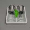 Home EC Original Stainless Steel Sea Salt and Pepper Grinder Set of 2 - Adjustable Ceramic - Glass Salt and Pepper Shakers - Kitchen Pepper Mill & Salt Mill W/Funnel & EBook