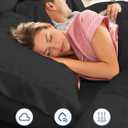 Extra Deep Queen Sheet Set - 6 Piece Breathable and Cooling Sheets - Hotel Luxury Bedding for Women, Men, Kids & Teens - Easy & Secure Fit - Soft, Wrinkle Free and Comfy - Extra Deep Pockets - Black