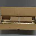 TANGWIN Gold Curtain Rods for Windows 48 to 84 Inch(47ft),1 Inch Adjustable Curtain Rod,Heavy Duty Window Rods,Decorative Swan Finials Drapery Pole,Telescoping Single Rod for Bedroom 36-88",Brass