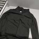 WIHOLL Womens Polo Shirts Long Sleeve Business Casual Tops Collared V Neck Ribbed Knit Sweater Slim Fit Blouses (XX-Large, Black)