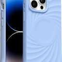 ORNARTO Vortuxe for iPhone 14 Pro Max Case 6.7" | 2X MIL-STD Drop Protection | Compatible with MagSafe | Sleek Aesthetic Liquid Silicone Phone Cover - Sky Whisper