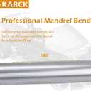 A-KARCK Straight Exhaust Pipe 4" OD, Mild Steel 30" Long Mandrel Exhaust Tube, Custom Your Own Exhaust System