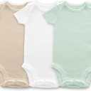 SwaddleDesigns Organic Cotton Baby Bodysuit for Infant Boy or Girl, Sage Green