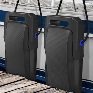 Boat Fenders Boat Bumpers for Docking Upgraded Boat Fenders Bumpers, Fit for Bass Boat Jon Boat and Pontoon Boat (2PACK, Gray)