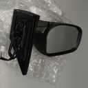 Left Driver Side Mirror Compatible With 2009 2010 2011 2012 2013 Toyota Corolla With Power Glass Manual Folding Non-Heated Black Replace#8790902B40(3Pins
