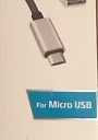 DI ZGear 4 ft Braided Micro USB Metal Cbl