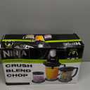 Ninja QB1004 Blender/Food Processor with 450-Watt Base, 48oz Pitcher, 16oz Chopper Bowl, and 40oz Processor Bowl for Shakes, Smoothies, and Meal Prep,Black