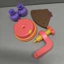 KEGOZ Flower Making Machine for Kids, DIY Flower Craft Kit with Flower Maker, Arts and Crafts for Girls Ages 4-6-8, Birthday Easter Gifts for 4 5 6 7 8 9 Year Old Girls, Kids DIY Bouquet Making Toy