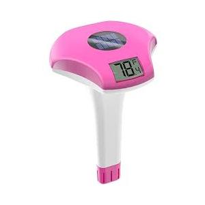 Digital Pool Thermometer IPX-8 Waterproof Swimming Pool Thermometer Floating Easy Read, Environment-Friendly Solar-Powered Pool Temperature Gauge for Swimming Pools, Spa, Hot Tubs, Pin