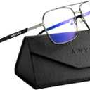 ANYLUV Blue Light Glasses Men/Women, Blue Light Blocking Glasses, Computer Screen Blocker Eyes Protection Glasses ((Everyday Protection) 06- Gunmetal/Black)
