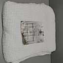 HILLFAIR 100% Combed Cotton Blanket Queen Size Bed Blanket Warm Soft All Season Breathable Lightweight Summer Blankets Waffle Weave Home Decor Bed Blanket- Grey Queen Bed Cotton Blankets/Bedcover (Queen (90"x90"))