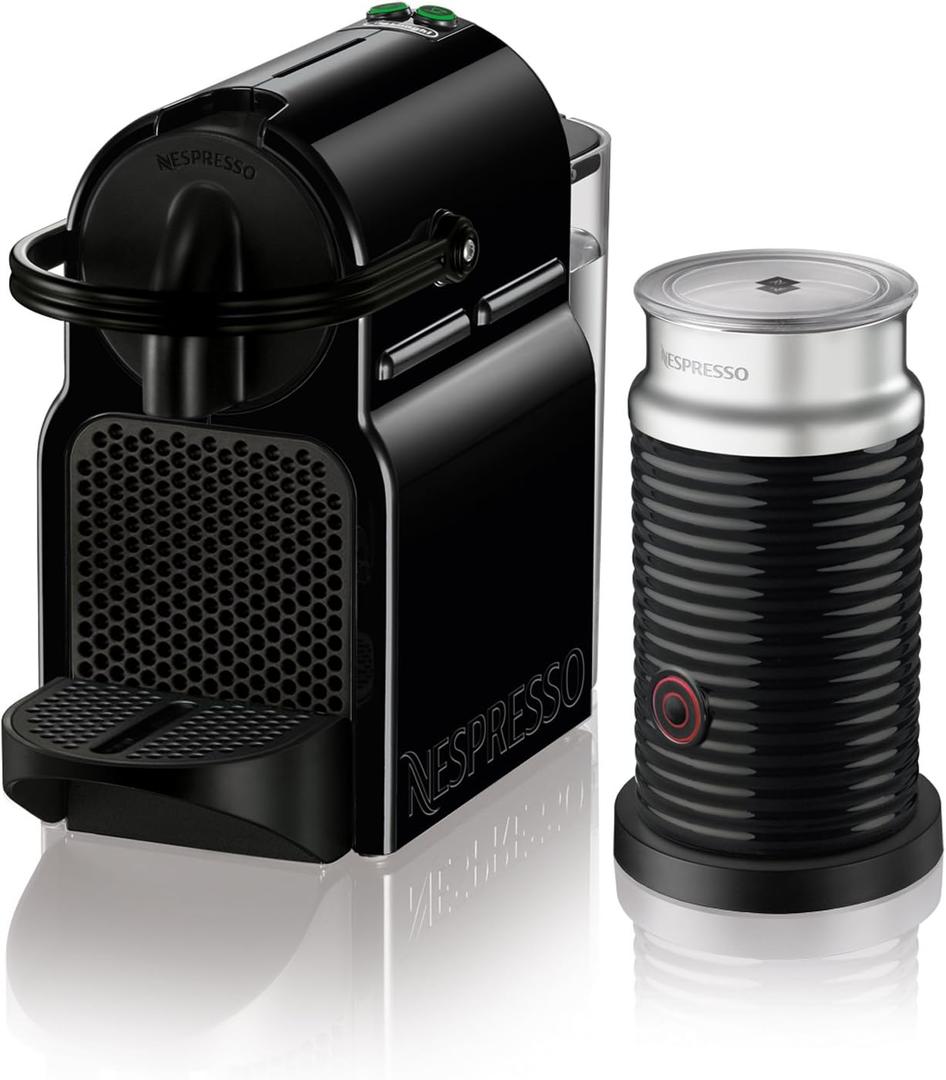 Nespresso Inissia Espresso Machine by De'Longhi with Milk Frother, 24 ounces, Black