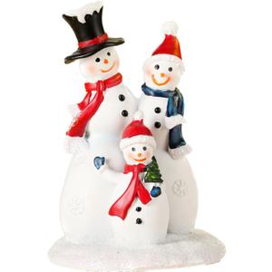 Cardinal Decor Bird Statue for Home and Festive Holiday Decorations Statues Home Office Decorative Displays for Living Room, Bedroom, Bathroom - Snowman