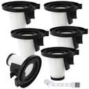 6 Pack Filter Replacement Compatible with Ionvac ZipVac 8842 3-in-1 Corded Upright/Handheld Floor and Carpet Hand Vacuum Cleaner