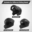 Adult Modular Motorcycle Helmets, DOT Approved Flip up Dual Visor Full Face Helmet for Men Women Moto ATV UTV Snowmobile ADV Four Wheeler Street Bike with Gloves & Mask (Black, S)