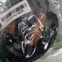 2FT Short Dog Leash, Soft Cotton Rope Braided with Leather Tailor Connection Lightweight Pet Lead for Small to Large Dogs Walking Training (24in x 1/2in) (Black)