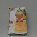 Honey Dispenser No Drip Honeycomb Design 6 Oz with Airtight Seal, Food-Grade ABS Plastic Honey Pot with Stand, Lightweight Honey Container for Home & Gifting