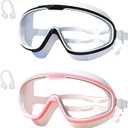 Continuity Goggles,High-Definition Large Frame Waterproof and Anti-Fog Swimming Goggles for Adult