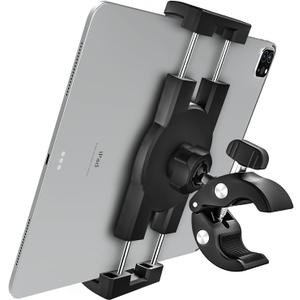 woleyi Spinning Bike Tablet Mount Holder, Indoor Stationary Exercise Bikes Tablet Clamp, Gym Treadmill Elliptical Handlebar Clamp for iPad Pro/Air/Mini, Galaxy Tab/Z Fold, iPhone, Fire, 4-13" Devices