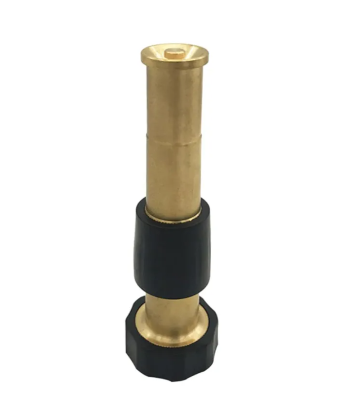 Mipcase 5-Inch Heavy Duty Brass Hose Nozzle for Garden Use Adjustable Spray Leakproof Design and 3/4 Inner Teeth Connector