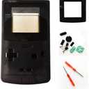 Ambertown Replacement Full Housing Shell Case Cover for Gameboy Color GBC (Clear Black)