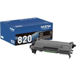 Brother Genuine Toner Cartridge, TN820, Replacement Black Toner, Page Yield Up To 3,000 Pages, Amazon Dash Replenishment Cartridge Brother Genuine Toner Cartridge, TN820, Replacement Black Toner, Page Yield Up To 3,000 Pages, Amazon Dash Replenishment Cartridge
