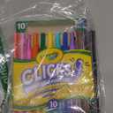 Crayola Clicks Retractable Tip Markers (10ct), Washable Cone Tip Art Marker Set, School Classroom & Craft Supplies for Coloring Books, Ages 3+ (Classic)