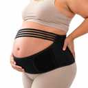 Pregnancy Belly Band for Pregnant Women – Maternity Support Belt for Belly, Back & Pelvic Pain Relief – Breathable Adjustable Pregnancy Band for Abdominal & Lower Back Support（Fits Waist 39"-51"）