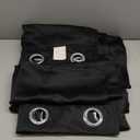 NICETOWN Black Out Curtains 54 inch Long for Bathroom - Easy Care Solid Thermal Insulated Grommet Blackout Window Treatment for Bedroom (2 Panels, W52 x L54)