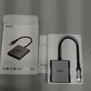 Acer SD 4.0 Card Reader, UHS-II Micro SD Reader USB C, Dual Slot Type C Memory Card Adapter with 100W PD Port for MicroSD SDXC SDHC UHS-II&UHS-I for iPhone 17/16/15, MacBook Neo/Pro/Air, Laptop(Grey)