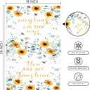 Sunflower Eucalyptus Summer Flowers Quick Dry Microfiber Kitchen Towels Set of 2 Hand Towels 18" x 26"