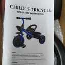 Kids Tricycle with Colorful LED Lights for Toddlers 1-3 Years, Stable 3-Wheel Design & Storage Basket for Fun Indoor Outdoor Ride, Gift for Baby Boy Girl (Red)