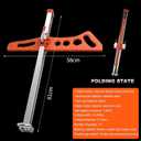 Heavy Duty Drywall Cutting Tool, 1.5 to 60cm Foldable Sheetrock Cutter, Suitable for Gypsum Boards with Thicknesses of 1/4 "&3/8"&1/2 "