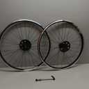 26" Mountain Bike Wheelset, Quick Release MTB Bicycle Double Wall Rims MTB Wheel Set, Ultralight Aluminum Alloy 32H Bike Wheels Compatible MF-TZ500 6 Speed Freewheel