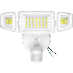 iMaihom 50W Motion Sensor Outdoor Lights, 5000LM Hardwired Motion Sensor Flood Light, Dusk to Dawn Outdoor Lighting, 6500K LED Security Light, IP65 Waterproof Motion Detector Lights for Outside, White