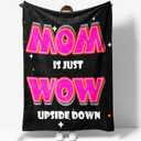 Mom Gifts for Women, Birthday Gifts for Mom, Heartwarming Mom Gifts, Mom Blanket Throw for Napping Travel Camp, Mom Gifts Soft Flannel Throw Blanket for Bed Couch 50"X60"